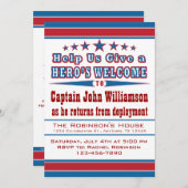 Hero's welkome uitnodiging tot thuiskomst (Voorkant / Achterkant)