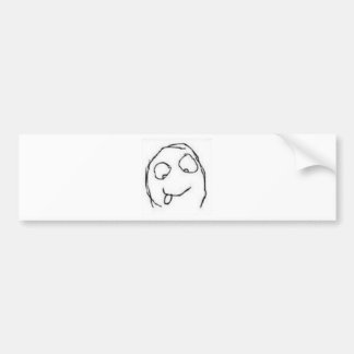 Herp Derp Rage Comic Bumpersticker