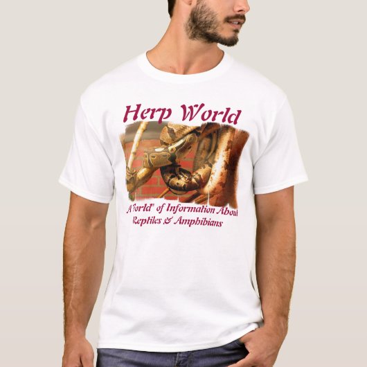 Herp World Ball Python T-Shirt (Voorkant)