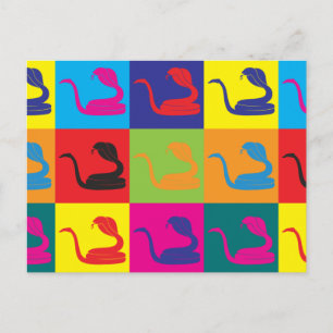 Herpetology Pop Art Briefkaart