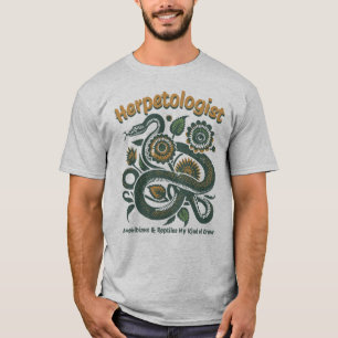 Herpetoloog reptielenliefhebbers t-shirt