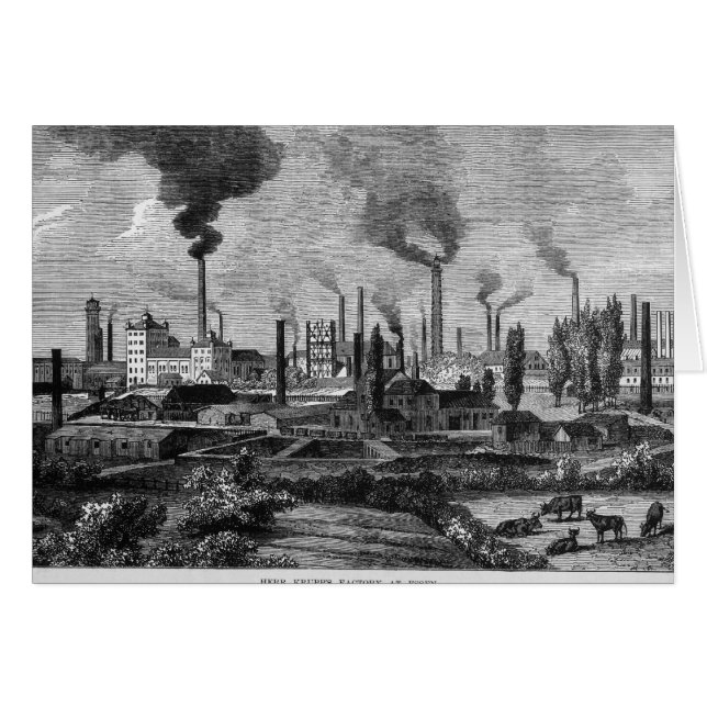 Herr Krupp's Factory in Essen, Duitsland (Voorkant Horizontaal)