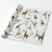 Herrenneringspapier - Kerstmis winter Cadeaupapier (Uitgerold)