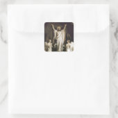 Herrijding van de Tomb Vierkante Sticker (Tas)
