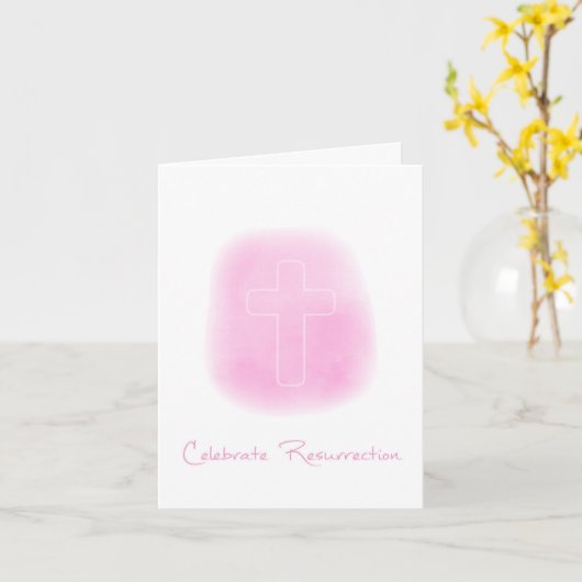 Herrijzenis vieren Verse paasmakerij Kaart (Gele Bloem)