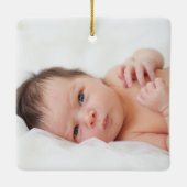 Herringbone Band 1er Ornement de Noël - Vert (Dos)