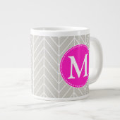 Herringbone Monogram Jumbo Mok (Voorkant rechts)