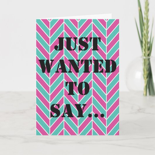 Herringbone-patroon bedankt (Voorkant)