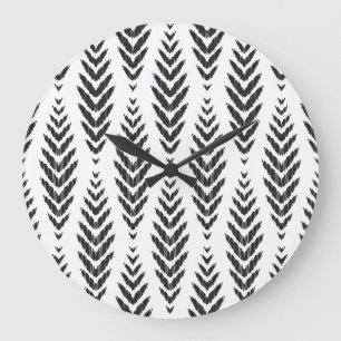 Herringbone patroon voor home decor. grote klok