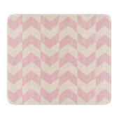 Herringbone Pattern Blush Pink Cutting Board Snijplank (Voorkant)