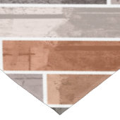 Herringbone Pattern in Earthen Rock Colors Tafelkleed (Gekanteld)