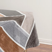 Herringbone Pattern in Earthen Rock Colors Tafelkleed (Voorbeeld)