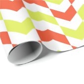 Herringbone Pattern Red & Green Wrapping Paper Cadeaupapier (Rol Hoek)