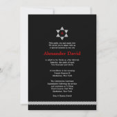 Herringbone Star Bar Mitzvah Invitation (Devant)