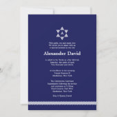 Herringbone Star Bar Mitzvah Invitation (Devant)