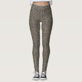 Herringbone Tweed Art Pattern Leggings (Voorkant)