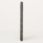 Herringbone Tweed en lederen monogram Case-Mate iPhone Case (Achterkant / rechts)