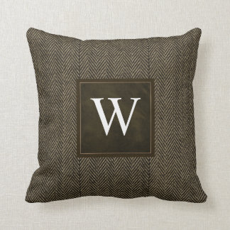 Herringbone Tweed Personalized Kussen
