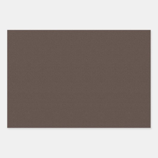 Herringbone tweed rustieke bruine kerstvakantie inpakpapier vel (Voorkant 3)