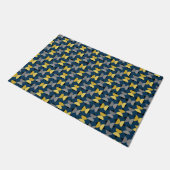 Herringbone van het nieuwe jaar deurmat (Schuin)