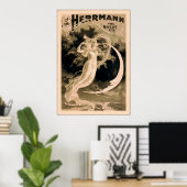 Herrmann the Great Co. ~ 1898 ~  Magicien Poster (Thuiskantoor)