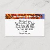 HERROEPDE Happy visitekaartjes Aangepaste herfst b (Achterkant)