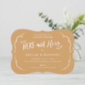 Hers et Hers Gay Couples Show Invitation (Debout devant)