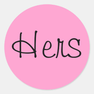 Hers Ronde Sticker