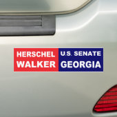 Herschel Walker US Senate Georgia 2022 Bumpersticker (Op auto)