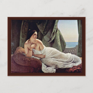 Herschikking van odalisque door Hayez Francesco Briefkaart