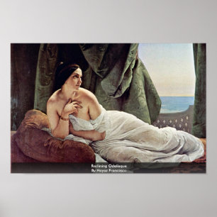 Herschikking van odalisque door Hayez Francesco Poster