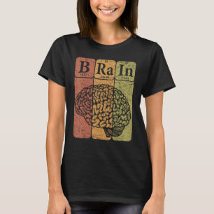 Hersen Periodiek Systeem Elementen Neuroloog Retro T-shirt