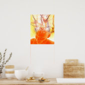 hersenactiviteit, conceptueel computerkunstwerk poster (Keuken)