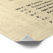 Hersenanatomie nr. 7 met Cream Achtergrond Poster (Hoek)