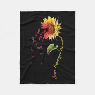 Hersenaneurysma bewustzijn zonnebloem Shirt Fleece Deken