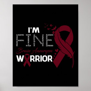 Hersenaneurysma krijger Ik ben Fijne Veer Poster