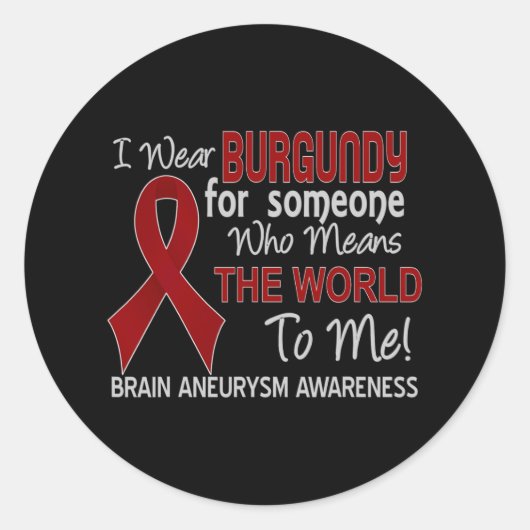 Hersenaneurysma Unbreakable Black Women Awareness Ronde Sticker (Voorkant)
