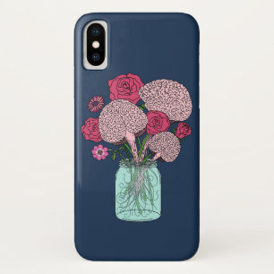 Hersenbloemboeket iPhone X Hoesje