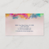 Hersenboom van het leven - Kleurrijk Bladerwerk Visitekaartje (Achterkant)