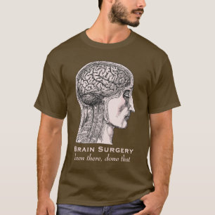 Hersenchirurgie Overlevende Antiek medische gravur T-shirt