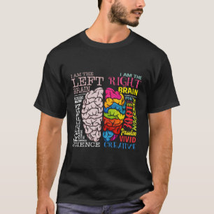 Hersendelen links en rechts Hersenen Neuroscience T-shirt