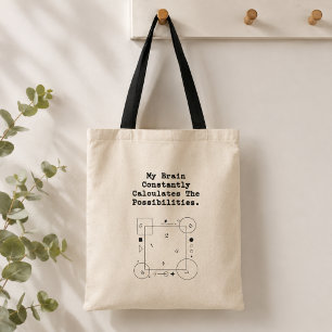 Hersenen berekenen mogelijkheden Wiskundig denke Tote Bag