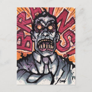 Hersenen! briefkaart - Goad