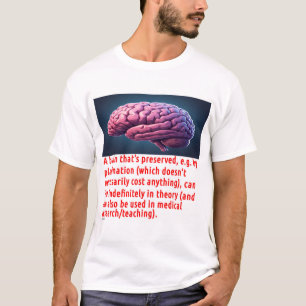 Hersenen Conserveringsbericht (cartoon) T-shirt