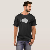 Hersenen hartslag Pulse Frequency Thinking ECG Neu T-shirt (Voorkant volledig)