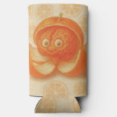 Hersenen in Oranje Waterverf Art Cooler (Achterkant)