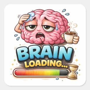 Hersenen Laden Funny Sticker Sticker