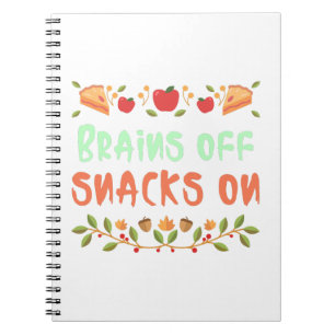 Hersenen Off snacks op school lunchpauze notitiebo Notitieboek