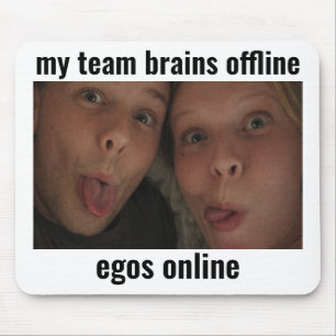 Hersenen Offline Ego's Online Gamer Meme Muismat