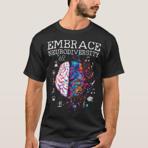 Hersenen Omarmen Neurodiversiteit Autisme Acceptat T-shirt